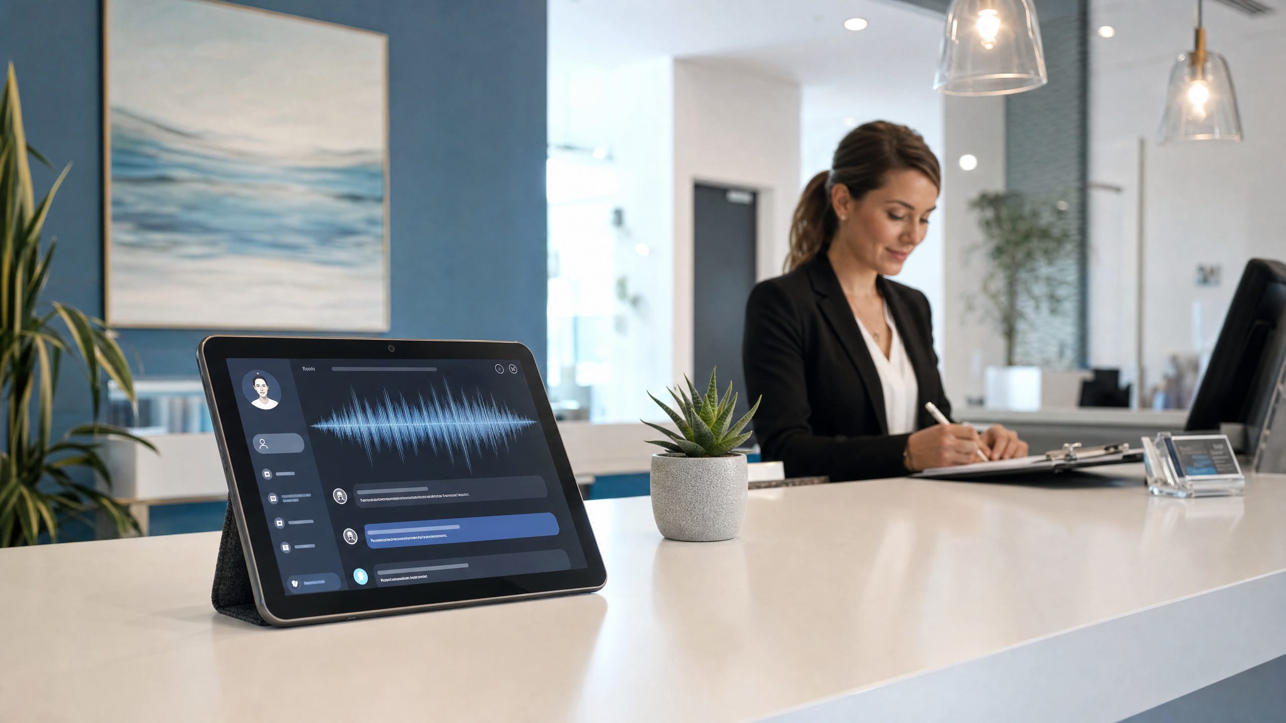AI phone agent dashboard helping a small business manage incoming calls